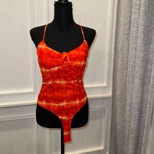 Medium Red/Orange bodysuit